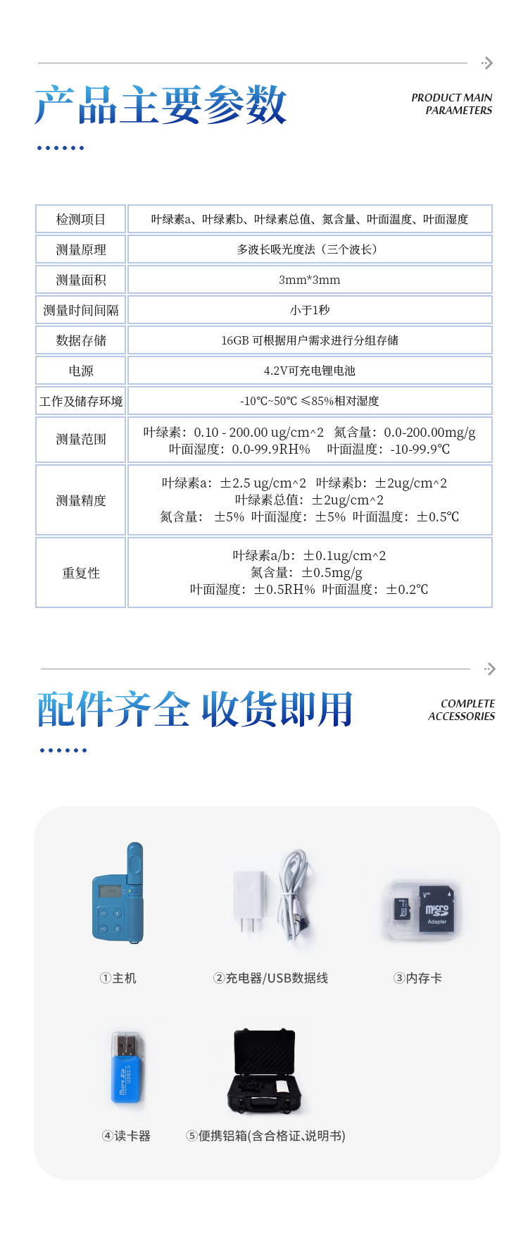 叶绿素真值测定仪