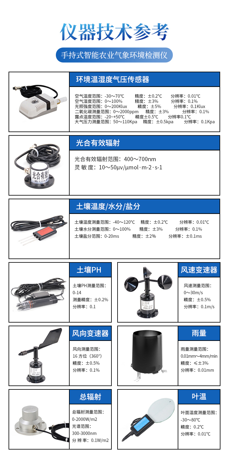 手持农业气象环境检测仪